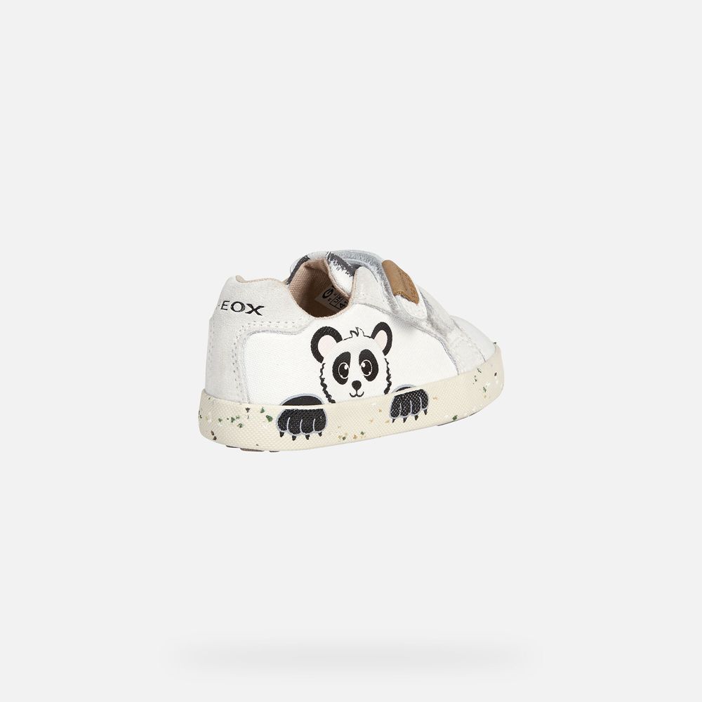 Geox Sneakers White/Black Kilwi Girl - Geox Baby Shoes - TJFUQC580